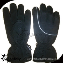 SRSAFETY black cotton wokring gloves water proof cloth safety glvoes motobike